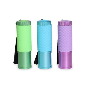 LommeLygte PowerPaq LED 9cm stk. 3 ass farver