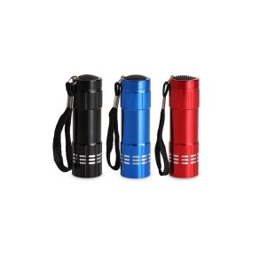 Lommelygte LED 9 cm 3 ass. farver 1 stk.