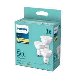 Philips LED classic 50W, GU10 3 pak