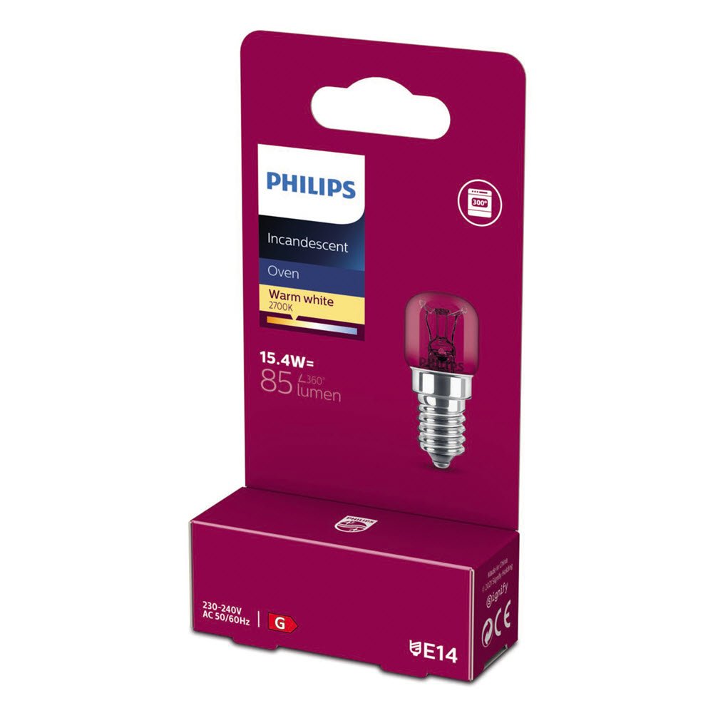 Philips Ovnp�re 15w r�rformet E14 1 stk.