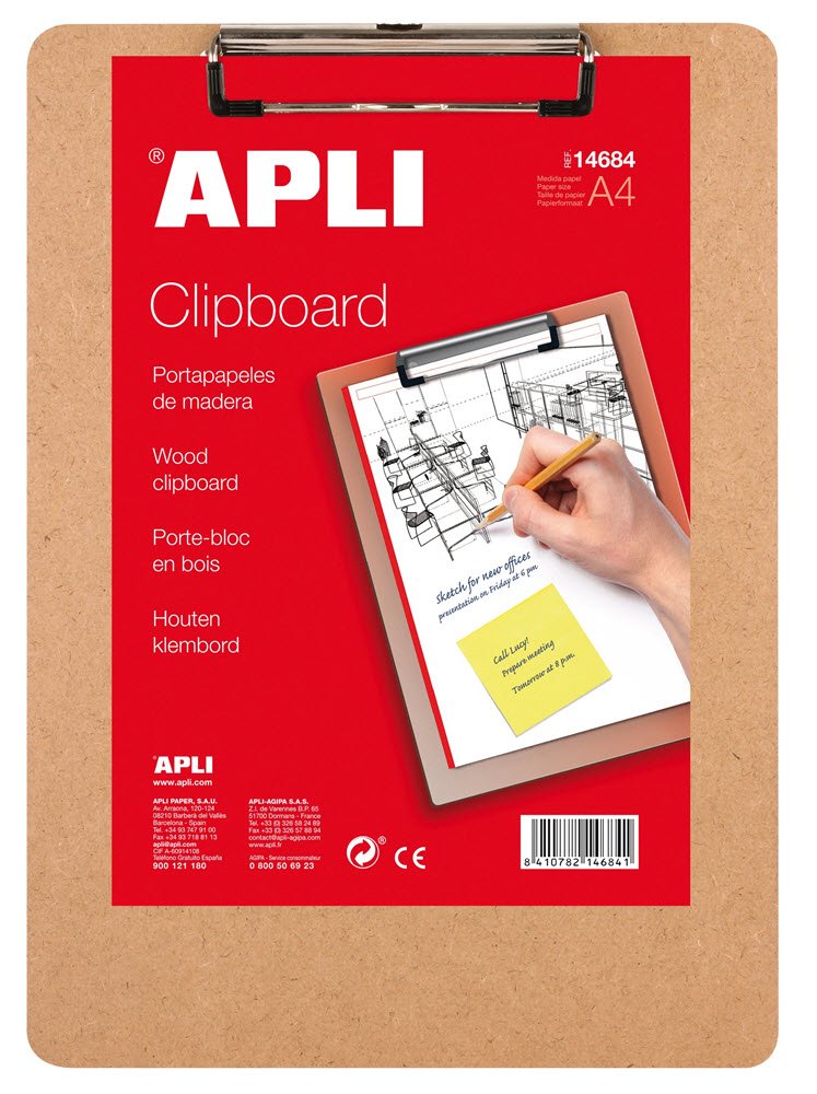 Clipboard i tr� A4