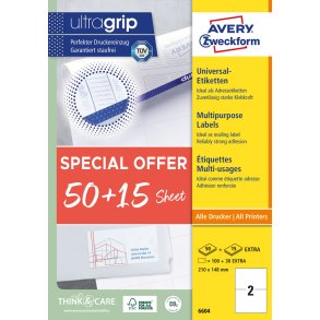 Avery Universaletiketter 210x148mm Promotion (130)