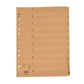 BNT 1-10 registre kraftkarton 150g.