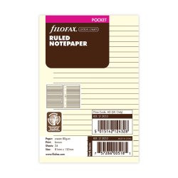 Filofax Pocket Notespapir Linieret Beige