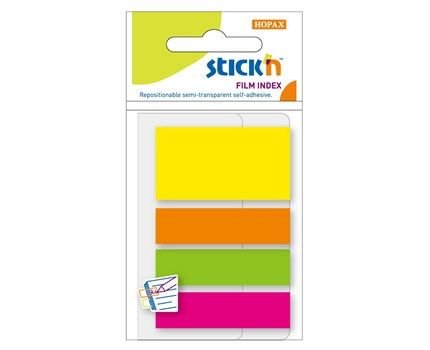 Indeksfaner 1stk 45x12mm 3stk 45x25 Neon