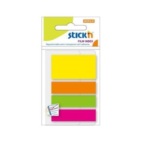 Indeksfaner 1stk 45x12mm 3stk 45x25 Neon