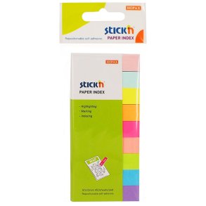 Indeksfaner 50x20mm 9stk ass Neon