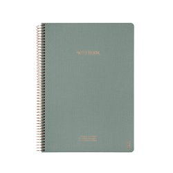 Kozo Notesbog A4 Lin Premium Aloe Vera