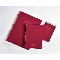 Kozo Notesbog A4 Lin Premium Berry