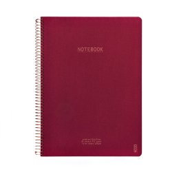 Kozo Notesbog A4 Lin Premium Berry