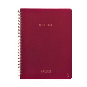 Kozo Notesbog A4 Lin Premium Berry