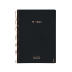 Kozo Notesbog A4 Lin Premium Black