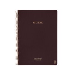 Kozo Notesbog A4 Lin Premium Coffee