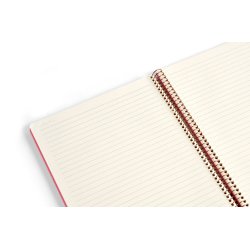 Kozo Notesbog A4 Lin Premium Guava Pink