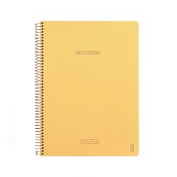 Kozo Notesbog A4 Lin Premium Honey Yellow
