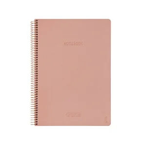 Kozo Notesbog A4 Lin Premium Muted Blush