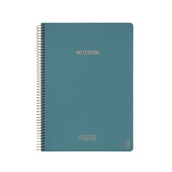Kozo Notesbog A4 Lin Premium Steel Blue