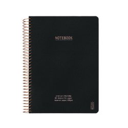 Kozo Notesbog A5 Kvad. Premium Black 80 sider