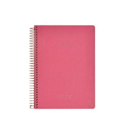 Kozo Notesbog A5 Lin Premium Guava Pink