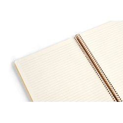 Kozo Notesbog A5 Lin Premium Honey Yellow