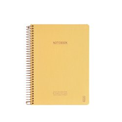 Kozo Notesbog A5 Lin Premium Honey Yellow