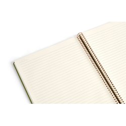 Kozo Notesbog A5 Lin Premium Olive Green
