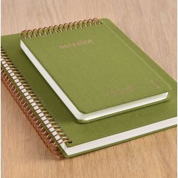 Kozo Notesbog A5 Lin Premium Olive Green