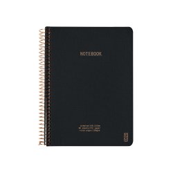 Kozo Notesbog A5 Lin Premium Sort