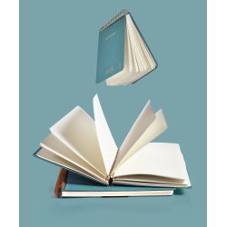 Kozo Notesbog A5 Lin Premium Steel Blue