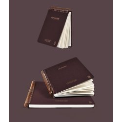 Kozo Notesbog A6 Lin Premium Coffee