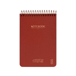 Kozo Notesbog A6 Lin Premium Rust R�d