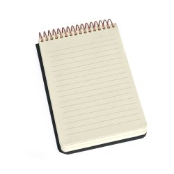 Kozo Notesbog A6 Lin Premium Sort
