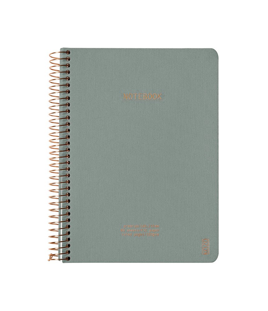 Kozo Notesbog Premium A5 Lin Aloe Vera