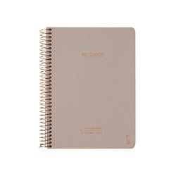 Kozo Notesbog Premium A5 Lin Sand