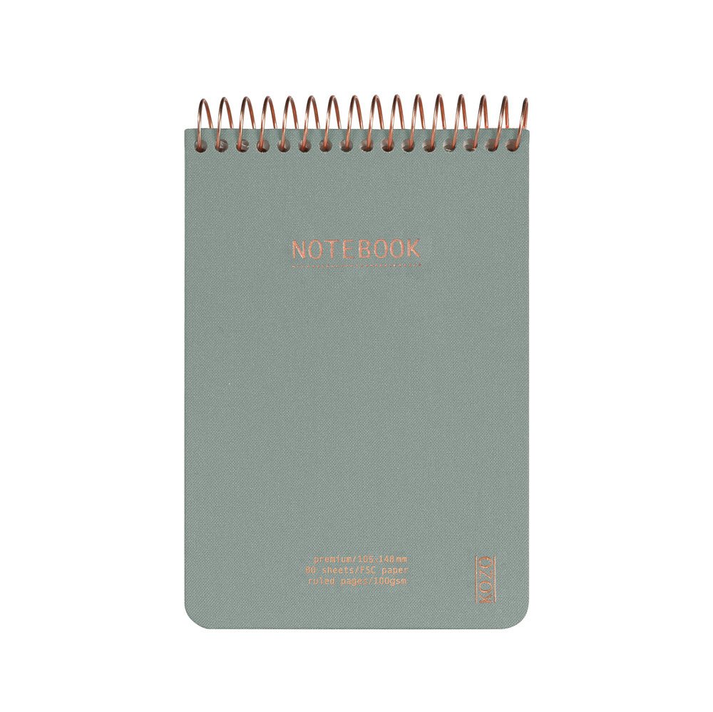 Kozo Notesbog Premium A6 Lin Aloe Vera