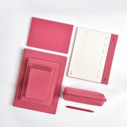 Kozo Notesbog Premium A6 Lin Guava Pink