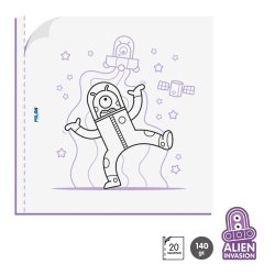 Milan Malebog 21x21cm 20 sider Alien�