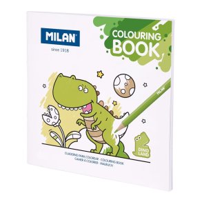 Milan Malebog 21x21cm 20 sider Dinosaurer 