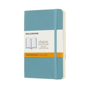 Mole Notebook Pocket soft Riff Bl� Lin
