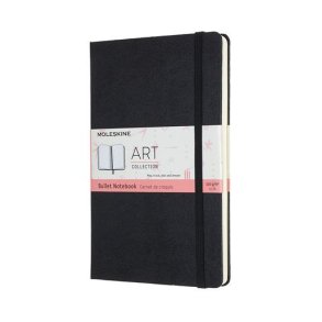 Moleskine Art Dot Note 120 g., Sort Large hard 