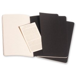 Moleskine Cahier Pocket kvad. Sort