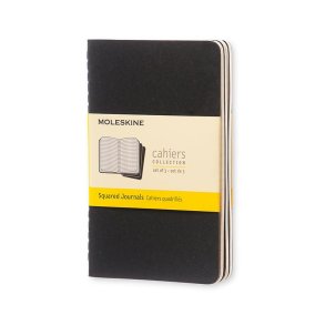 Moleskine Cahier Pocket kvad. Sort