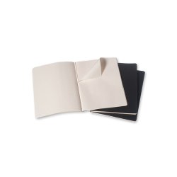 Moleskine Cahier XL kvad. Sort