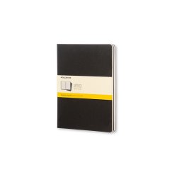 Moleskine Cahier XL kvad. Sort