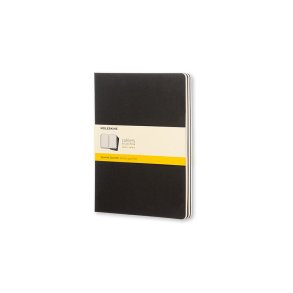 Moleskine Cahier XL kvad. Sort