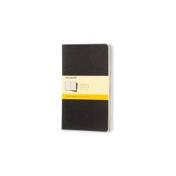 Moleskine Cahiers Large Softcover Kvad Sort