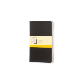 Moleskine Cahiers Large Softcover Kvad Sort