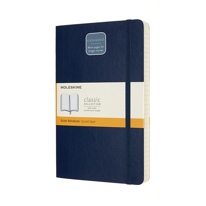Moleskine Classic Expanded Soft Lin Large Bl�