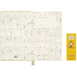 Moleskine Hard L Linieret Gul m. Peanut