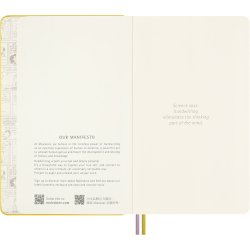 Moleskine Hard L Linieret Gul m. Peanut